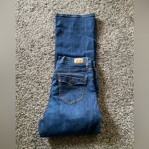 Levis 512 Jeans 12 M Perfectly Slimming Boot Cut Stretch Blue Denim Bootcut 12M